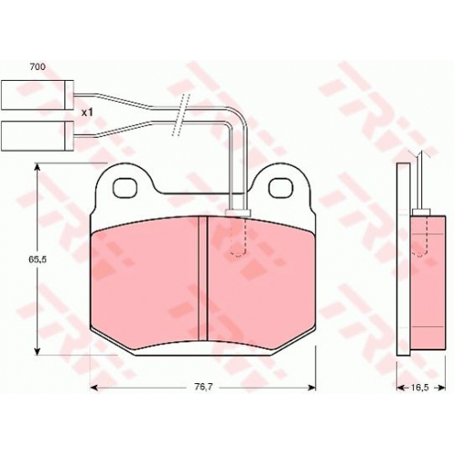 Колодки TRW GDB364