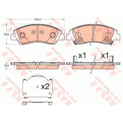 Колодки TRW GDB3618